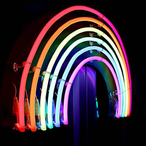 Neón LED flexible circular RGB - 24 V - Instalación sobre superficie - Ø20mm - 5 metros - 22W/m - Kit completo - IP67 (1)