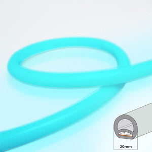 Neón LED flexible circular RGB - 24 V - Instalación sobre superficie - Ø20mm - 5 metros - 22W/m - Kit completo - IP67 (11)
