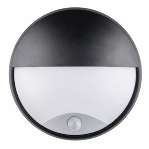 Aplique de pared exterior circular con sensor PIR - IP54 - 110º - 10W (2)
