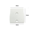 Tapa para perfil de Aluminio tira LED doble 23.5x22.6mm 4