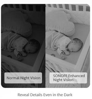 Cámara de seguridad SONOFF CAM Slim Smart - WIFI - 1080P - FHD - Alarma - Sensor de movimiento - Barcelona Led-