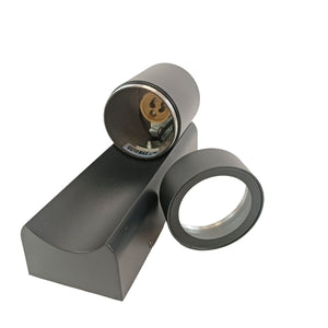 Aplique de pared exterior en aluminio "MALEY" - IP44 - GU10 (4)