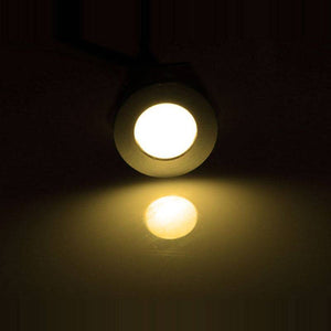 Kit 6 focos LED empotrables en suelo Ø58x9mm 0,5W 12V-DC IP67 - Barcelona Led-