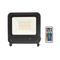 RGBW outdoor LED floodlight with remote control - IP65 - 120º- 50W 5
