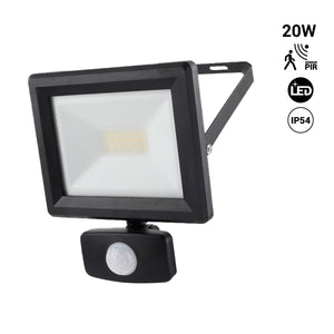 Proyector LED exterior con Sensor de movimiento- IP54 - 120º - 4000K- 20W