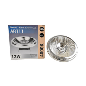 Bombilla LED AR111 G53 12W - 12V - 45º - Barcelona Led-