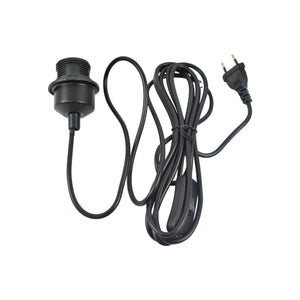 Lampara colgante de mimbre "Vimet Lite" con interruptor y enchufe (5)