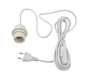 Lampara colgante de mimbre "Vimet Lite" con interruptor y enchufe (12)