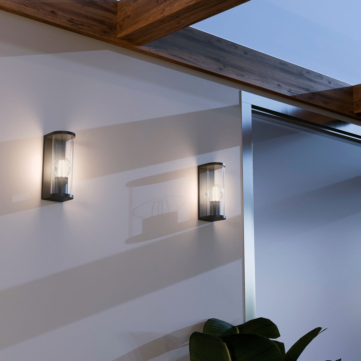 Aplique de pared exterior en aluminio "MARISA" - IP44 - E27 (1)