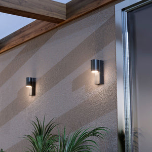 Aplique de pared exterior en aluminio "MALEY" - IP44 - GU10 (1)