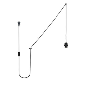 Casquillo E27 con cable de PVC, interruptor y enchufe (15)