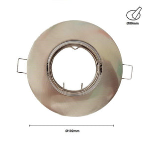 Aro downlight empotrable basculante Ø80/Ø102 blanco para GU10 / GU5.3 - Barcelona Led-