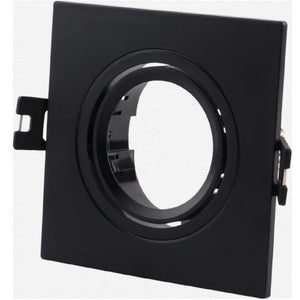 Aro downlight cuadrado basculante para bombilla GU10/MR16 - Corte Ø75mm (12)