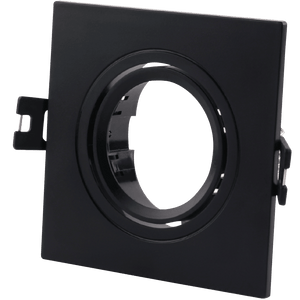 Aro downlight cuadrado basculante para bombilla GU10/MR16 - Corte Ø75mm (12)