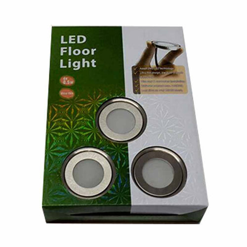 Kit 6 LED RGB Bodeneinbaustrahler Ø58x9mm 0,5W 12V-DC IP67