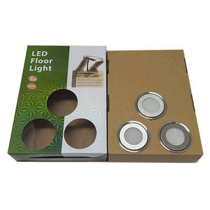 Kit 6 focos LED RGB empotrables en suelo Ø58x9mm 0,5W 12V-DC IP67 - Barcelona Led-