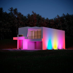 Proyector LED exterior RGBW con mando - IP65 - 120º- 50W (1)