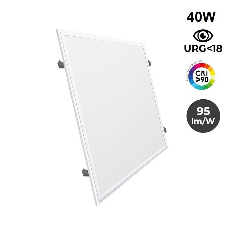Panel LED empotrable 60X60 cm - Driver OSRAM - 40W - UGR18 - CRI90 - Con KIT de montaje - Barcelona Led-