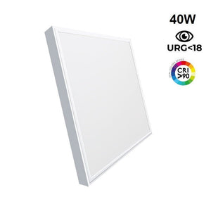 Panel LED slim de superficie 60x60cm - Driver OSRAM - 40W - UGR18 - CRI90 - Con KIT de montaje - Barcelona Led-