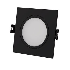 Aro downlight cuadrado para bombilla GU10/MR16 - Difusor opal - Corte Ø 75-80 mm - IP54 (2)