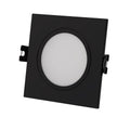 Square downlight ring for GU10/MR16 bulb - Opal diffuser - Cut Ø 75-80 mm - IP54 3