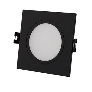 Aro downlight cuadrado para bombilla GU10/MR16 - Difusor opal - Corte Ø 75-80 mm - IP54 - Barcelona Led-