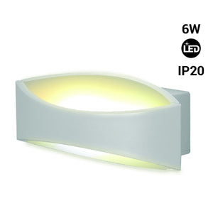Aplique de pared LED bidireccional - IP20 - 3000K - 6W - Barcelona Led-Decoración