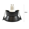 Anel de downlight circular para lâmpada GU10 / MR16 - Low UGR - Recorte Ø 85 mm 4