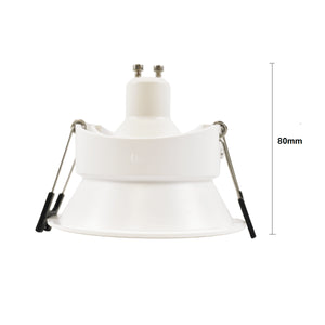 Aro downlight circular para bombilla GU10 / MR16 - Bajo UGR - Corte Ø 85 mm - Barcelona Led-
