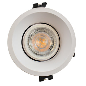 Aro downlight circular para bombilla GU10 / MR16 - Bajo UGR - Corte Ø 85 mm (10)