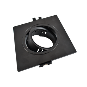 Aro downlight cuadrado basculante para bombilla GU10/MR16 - Corte Ø75mm - Barcelona Led-