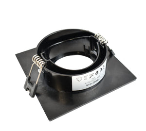 Aro downlight cuadrado basculante para bombilla GU10/MR16 - Corte Ø75mm (16)