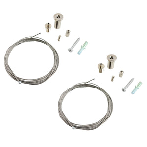 CABLE DE SUSPENSIÓN PARA PERFIL DE ALUMINIO Ø21MM (2 UD.) - Barcelona Led-Accesorios