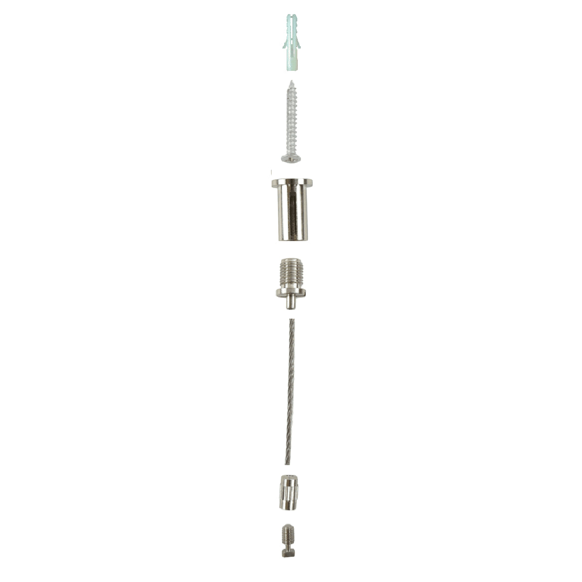 CABLE DE SUSPENSIÓN PARA PERFIL DE ALUMINIO Ø21MM (2 UD.) - Barcelona Led-Accesorios