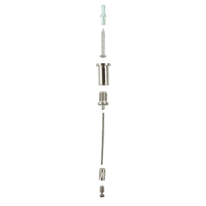 CABLE DE SUSPENSIÓN PARA PERFIL DE ALUMINIO Ø21MM (2 UD.) - Barcelona Led-Accesorios