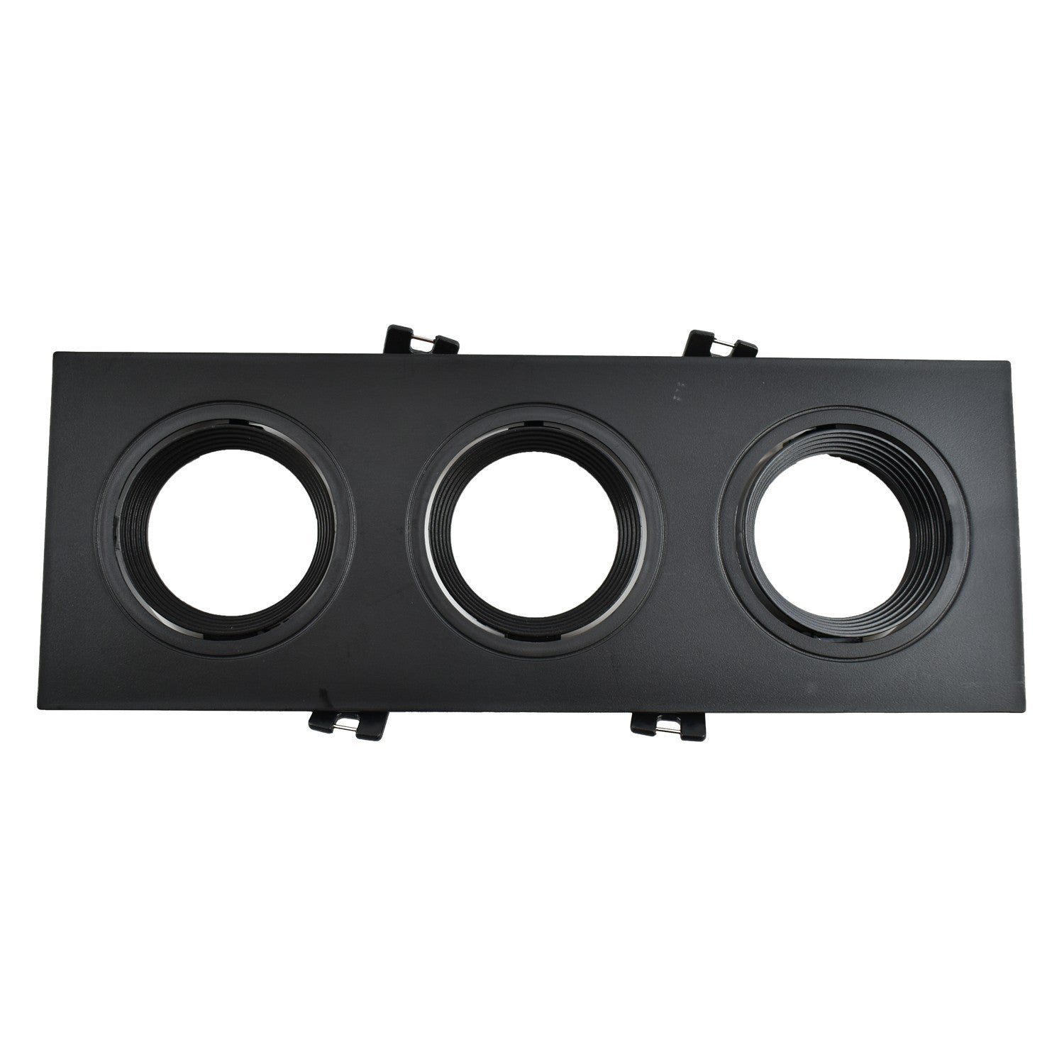 Aro downlight basculante para tres bombillas GU10/MR16 - Corte 75 x 235 mm