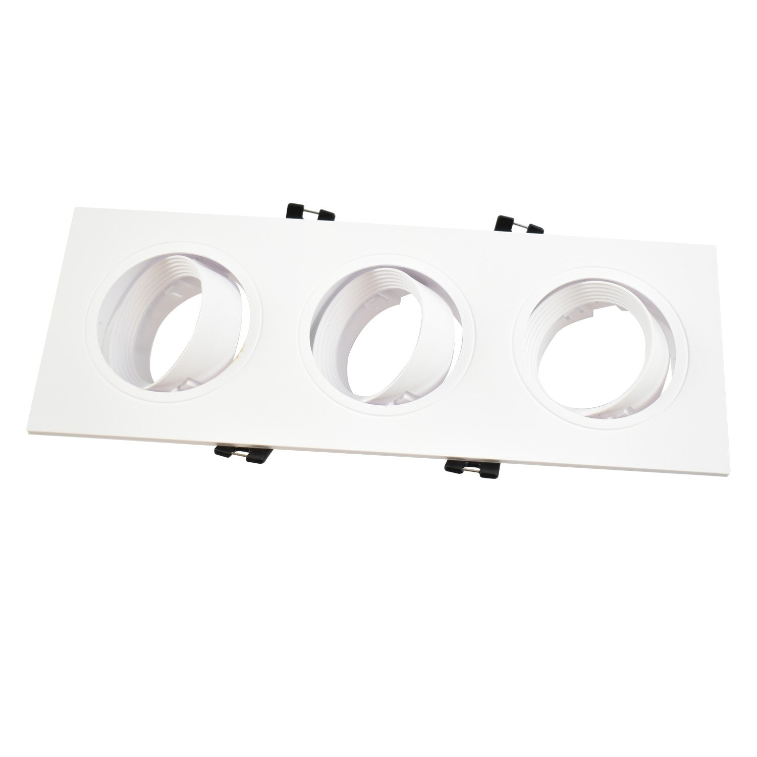 Aro downlight basculante para tres bombillas GU10/MR16 - Corte 75 x 235 mm (1)
