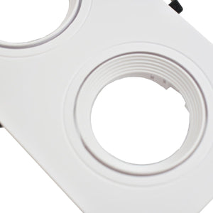 Aro downlight basculante para tres bombillas GU10/MR16 - Corte 75 x 235 mm - Barcelona Led-