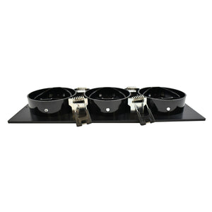 Aro downlight basculante para tres bombillas GU10/MR16 - Corte 75 x 235 mm (15)