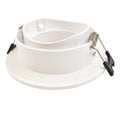 Circular waterproof downlight ring for GU10 / MR16 bulb - Opal diffuser - Cut Ø 75-80 mm - IP54 5