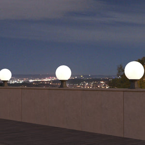 Farol de pie exterior esfera FUMAGALLI "Disma/G250" opal - E27 - Barcelona Led-