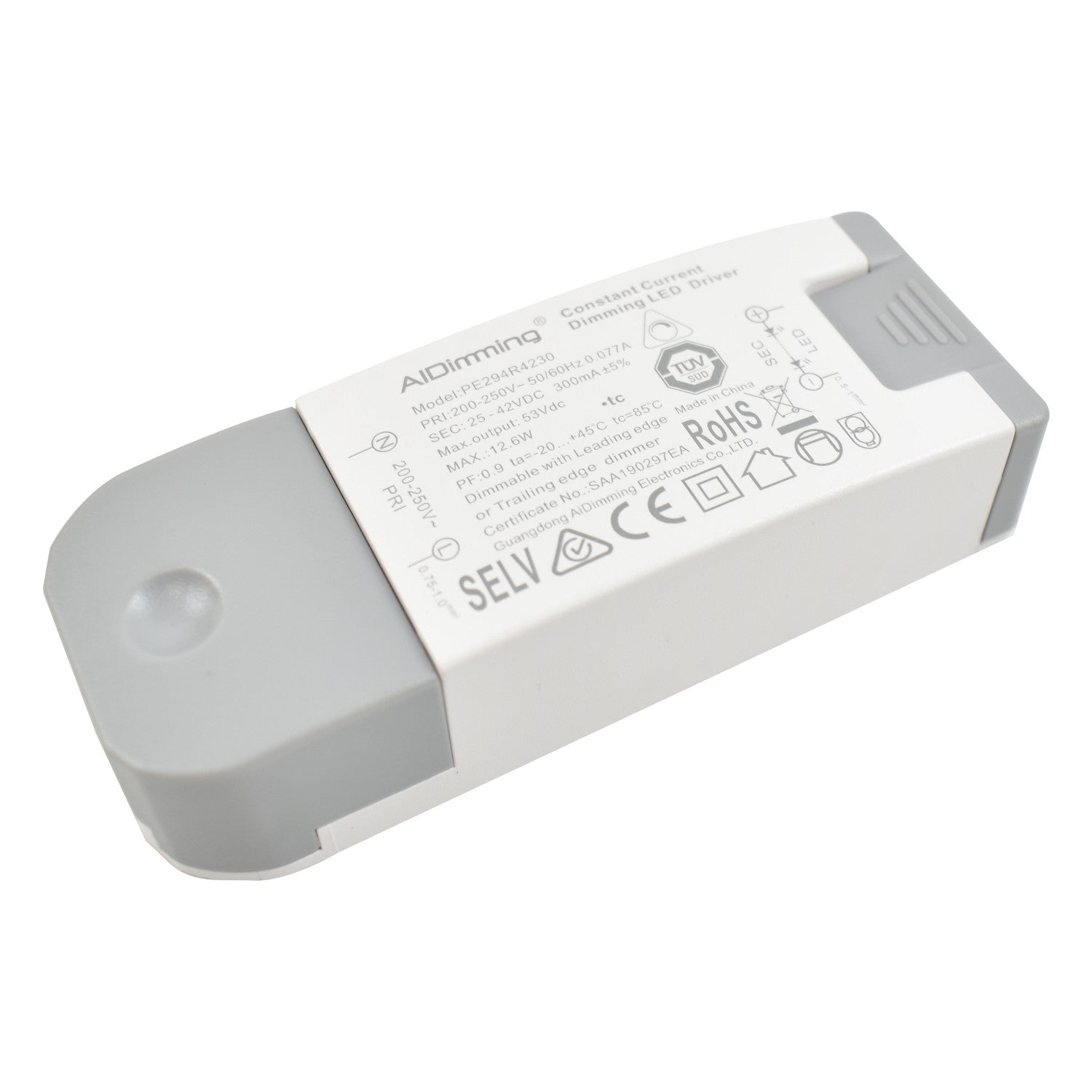 Driver regulable TRIAC corriente constante 25-42V 12.6W 300mA