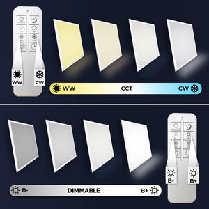 Panel LED slim CCT regulable con mando - 60x60cm - 40W (6)