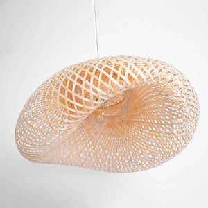 Lampara colgante de mimbre "Vimet Lite" con interruptor y enchufe - Barcelona Led-Decoración