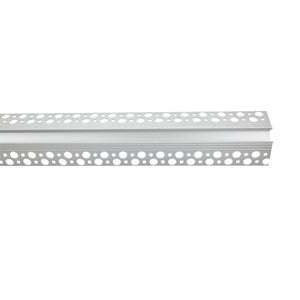 Perfil de aluminio integración escayola/pladur para esquina exterior - Tira LED hasta 10 mm - 2 metros - Barcelona Led-
