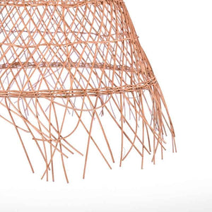 Lámpara colgante de mimbre "Willow" con interruptor y enchufe - Barcelona Led-Decoración