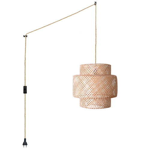 Wicker pendant lamp