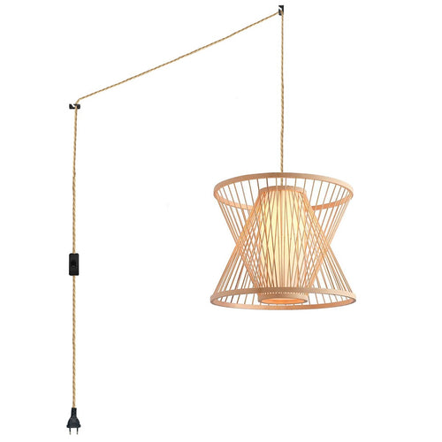 Lampada a sospensione in bambù