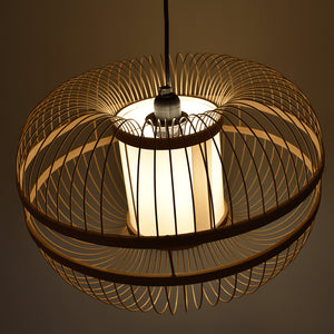 Lámpara colgante japonesa de bambú "KAIZEN" - Barcelona Led-Decoración