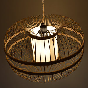 Lámpara colgante japonesa de bambú "KAIZEN" - Barcelona Led-Decoración